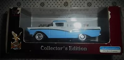 Yat Ming 1/43 Scale 1957 Ford Ranchero Blue/White Diecast Model • $20