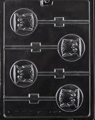 $2.49 • Buy OWL LOLLY POP Mold Chocolate Candy Graduation Owls 