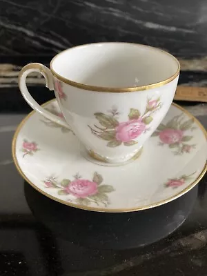 GDA France - Small Tea Cup & Saucer -Bone China  & Handpainted • £10