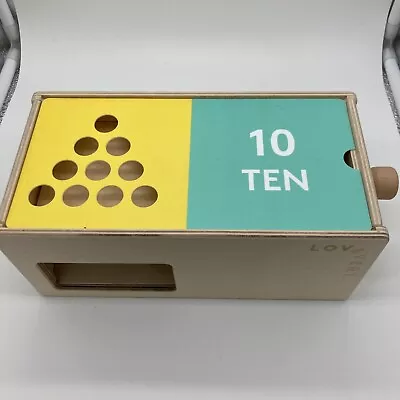 Lovevery Wooden Counting Slider Box From The Free Spirit Play Kit Incomplete Set • $10