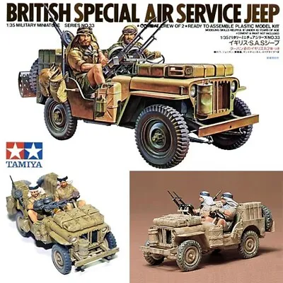 Tamiya 1/35 British SAS Jeep 35033 Military Model Kit • £12.53