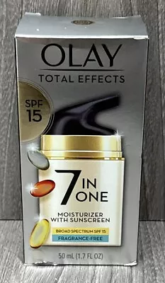 OLAY Total Effects 7 In One Moisturizer W/ Sunscreen SPF15 Fragrance Free 12/24 • $21.40