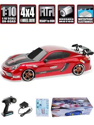 HSP Racing Drift RC 2.4Ghz Car 4wd 1:10 RTR Electric Vehicle On Road Flying Fish • $179.99