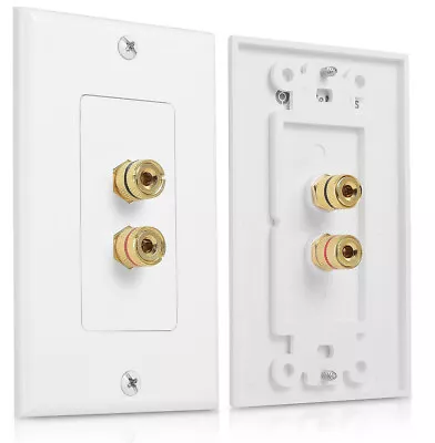 $15 • Buy Four Home Theater Surround Sound Speaker Wall Plates Banana