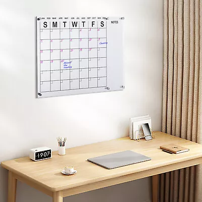 23 X16  Acrylic Wall Calendar Chalkboard Reusable Dry Erase Board Monthly Plan • $15.21