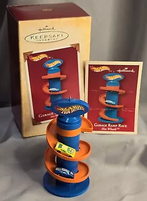 Hallmark Keepsake Christmas Ornament 2004 GARAGE RAMP RACE Hot Wheels Cars • $9.95