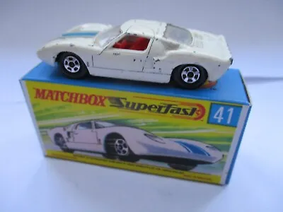 Matchbox Superfast Ford GT No.41 Green Base With Box • £35