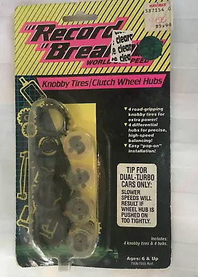 Record Breakers World Of Speed Knobby/Clutch Wheel Tires Hasbro NEW Vintage 1989 • $14.99