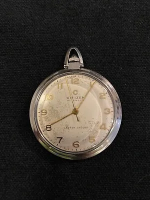 Vintage Citizen Center Second Mechanical Pocket Watch  • $140