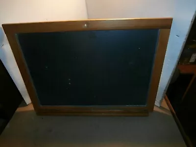 Vintage Slate Chalkboard Wood School House  22 X 16  Oak Frame W/tray • $49.99