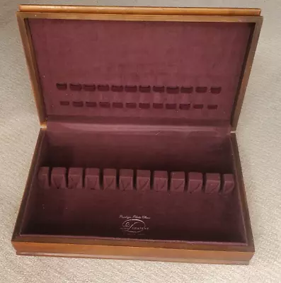 Vintage WOODEN SILVERWARE BOX (#16) Flatware Storage Chest • $24.99