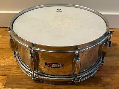 Vintage Pearl 1960's 14 X 5.5 Chrome Steel Shell Snare Drum • $165