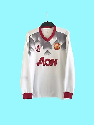 Manchester United Player Worn Premier League 2 Warm Up Jumper Size Medium • £30