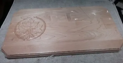 Wooden Maple Leaf Design Cutting Board -  18  X 10-1/4  X 3/4   • $10