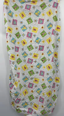 Vintage Sesame Street Baby Crib Toddler Bed Fitted Sheet • $14