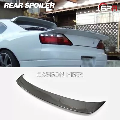 For Nissan Silvia S15 Carbon Fiber DM-Style Rear Trunk Spoiler Wing Ducktail Lip • $699.55