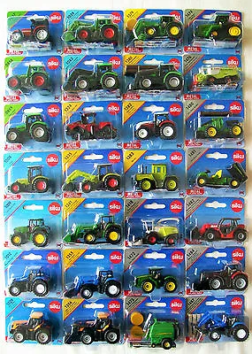 £6.99 • Buy SIKU Blister Carded MINIATURE Farm TRACTORS & Agricultural MACHINERY