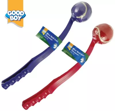£9.98 • Buy 2 X Goodboy Mini Ball Dog Puppy Outdoor Tennis Ball Thrower Chucker 37cm 08341