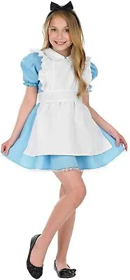 Girls Blue Alice Costume S - XL Kids Wonderland Fairy Tale Fancy Dress Book Day • £17.99