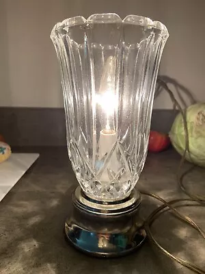 Vintage Heyco Lead Crystal Table Lamp See All Pics Watchers Never Buy! • $14.90