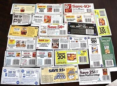 Vintage 1980s Grocery Coupons Lot Ephemera Disney Axion Gravy Train Gain Oreo • $39.99