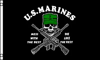 3X5 US Marines Mess With The Best Flag Marine Corps USMC OFFICIALLY LICENSED • $9.88