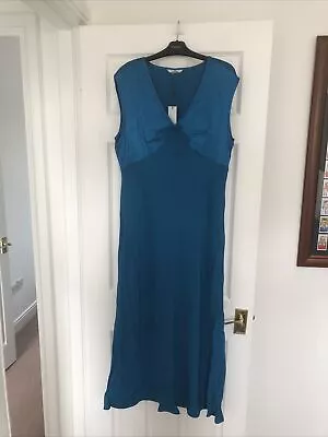 J Taylor Womens Turquoise Sleeveless Maxi Dress Size 14 BNWT RRP £65.00 • £10