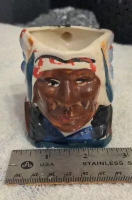 Vintage Made In Occupied Japan Indian Chief Mug Creamer Cup • $6