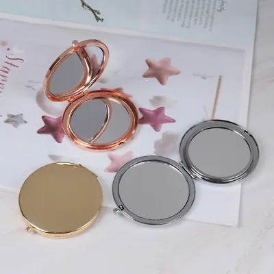 Vintage Alloy Compact Pocket Mirror Folded Makeup Cosmetic Mirror MagnifyingA_-_ • $7.14