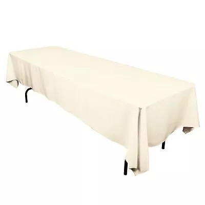 60  X 84  Rectangular Tablecloth Seamless For Wedding Restaurant Banquet Party • $14.99