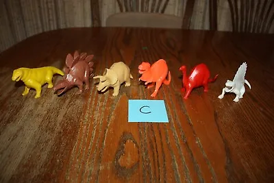 Full Set Of All Six Tootsietoy Dinosaurs C - Ajax Joy Toy Marx MPC Timmee • $49.99