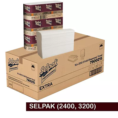 Paper Hand Towels Z Fold Tissues Multi Fold Premium Quality PACK 2 PLY Selpak • £27.99