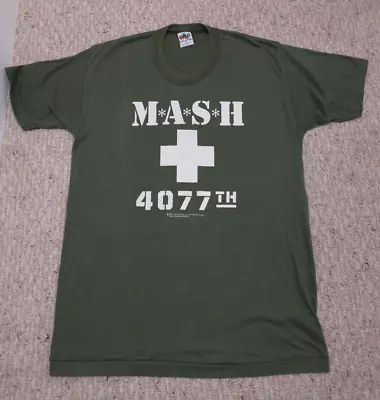 Vintage MASH 4077th Army Hospital T-Shirt Men's Extra Large 1981 TV Show CLEAN • $49.95