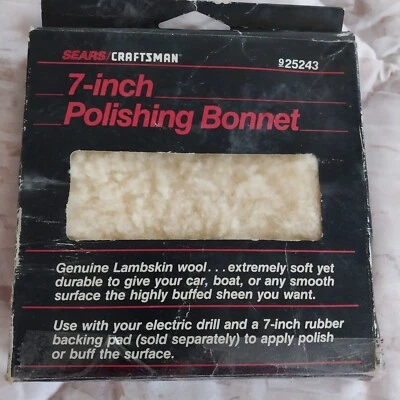 $7 • Buy 7 Inch Lambs Wool Polishing Bonnett