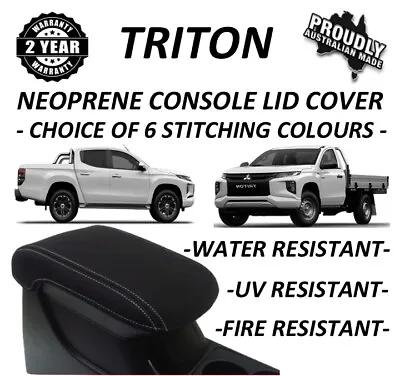 $46.90 • Buy Mitsubishi Triton Mr Neoprene  Console Lid Cover (wetsuit Material) Hi - Spec 