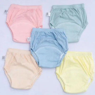 Baby Cloth Diapers Newborn Training Pants Washable Underwear Reusable Nappies UK • £5.79