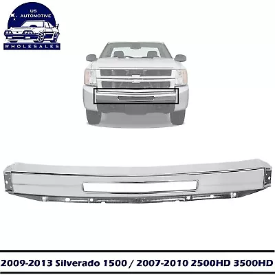 Front Bumper Chrome Steel For 2009-2013 Silverado 1500 / 2007-2010 2500HD 3500HD • $105.90