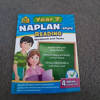 Naplan Style Reading Year 7 Workbook Tests Hinkler • $22.95