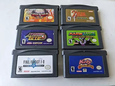 6 Game Boy Advance Lot! Zelda A Link To The Past Four Swords Final Fantasy GBA • $199.99