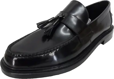 Delicious Junction And Trojan Mens The Duke Black Tassel Loafers • £119.99