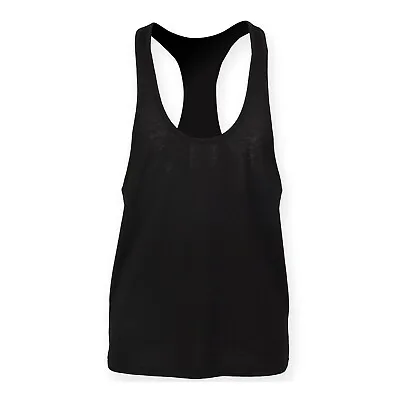 Mens Muscle Cut Armhole Tank Top Vest Racer Back Shirt Soft Cotton Gym Sports • £8.36