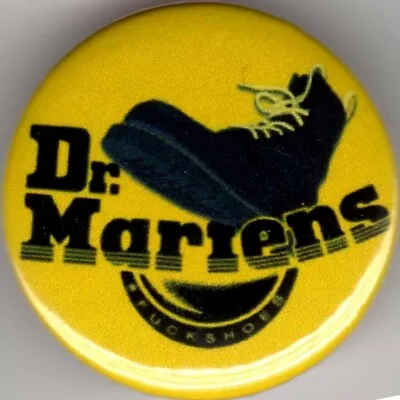 DR MARTENS Pin Button Badge 25mm - SKINHEAD - VESPA LAMBRETTA SCOOTER MOD TROJAN • £1.40