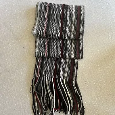 Italian Wool/Acrylic 50/50 Multi-colored Scarf. 69” Long • $15