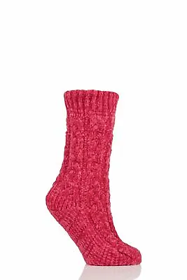 £10.99 • Buy Ladies 1 Pair Elle Chenille Cable Slouch Socks