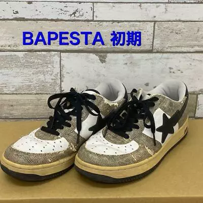 A BATHING APE Bapesta Sneaker Shoes Snake Low US9 Used From Japan • $401.30