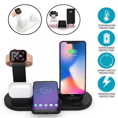 4 In 1 Wireless Charger Dock Charging Station For Apple Watch IPhone 15 14 13 XS • $20.89