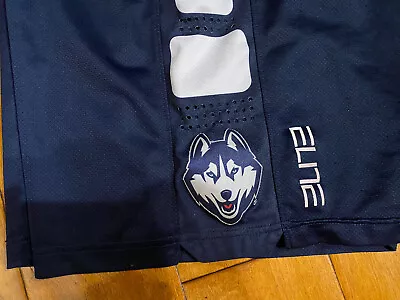 Nike Elite Stripe UCONN Huskies Practice Dri-Fit Basketball Game Shorts Lrg • $99.95