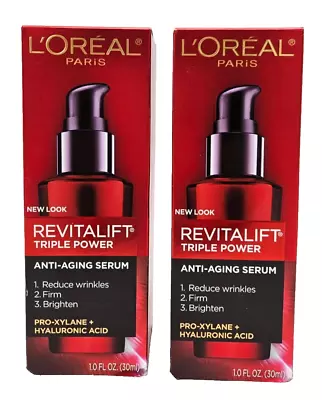 Loreal Revitalift Triple Power Anti-Aging Cream 1 Fl Oz Wrinkles Lot Of 2 NEW • $21.99