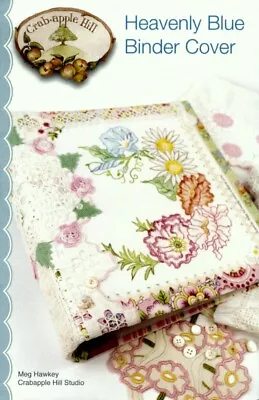 Heavenly Blue Binder Cover - Pattern By Meg Hawkey - Embroidering And Coloring • $10