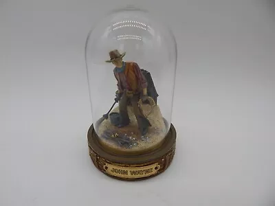 $19.99 • Buy John Wayne Franklin Mint Wrangler Hand Painted Sculpture With Glass Dome